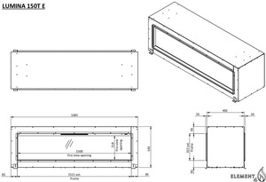 Elektrocheminèe Lumina 150T e