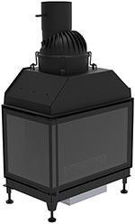 Cheminée Rüegg KII 50x80x50 avec une porte battante